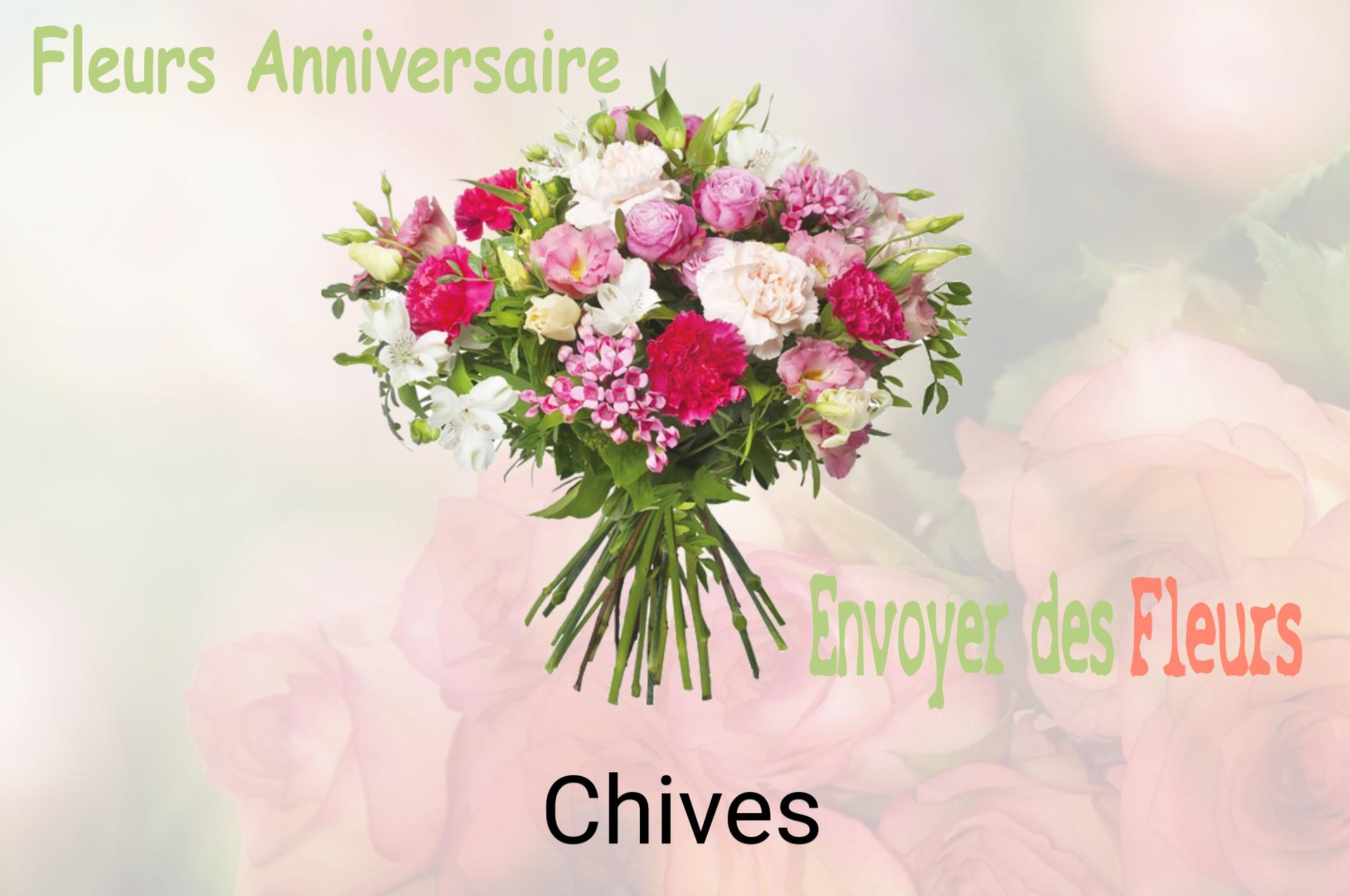 Bouquet de fleurs d’anniversaire livré à Chives